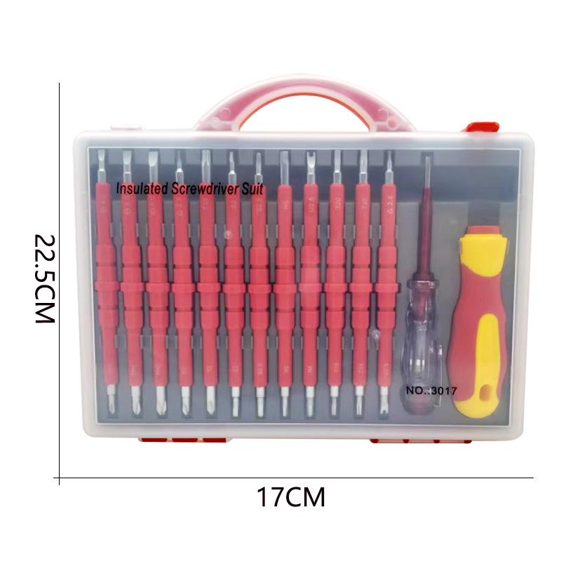 15-in-1 Isolierter Elektriker-Schraubendreher-Satz – Sichere Handwerkzeuge