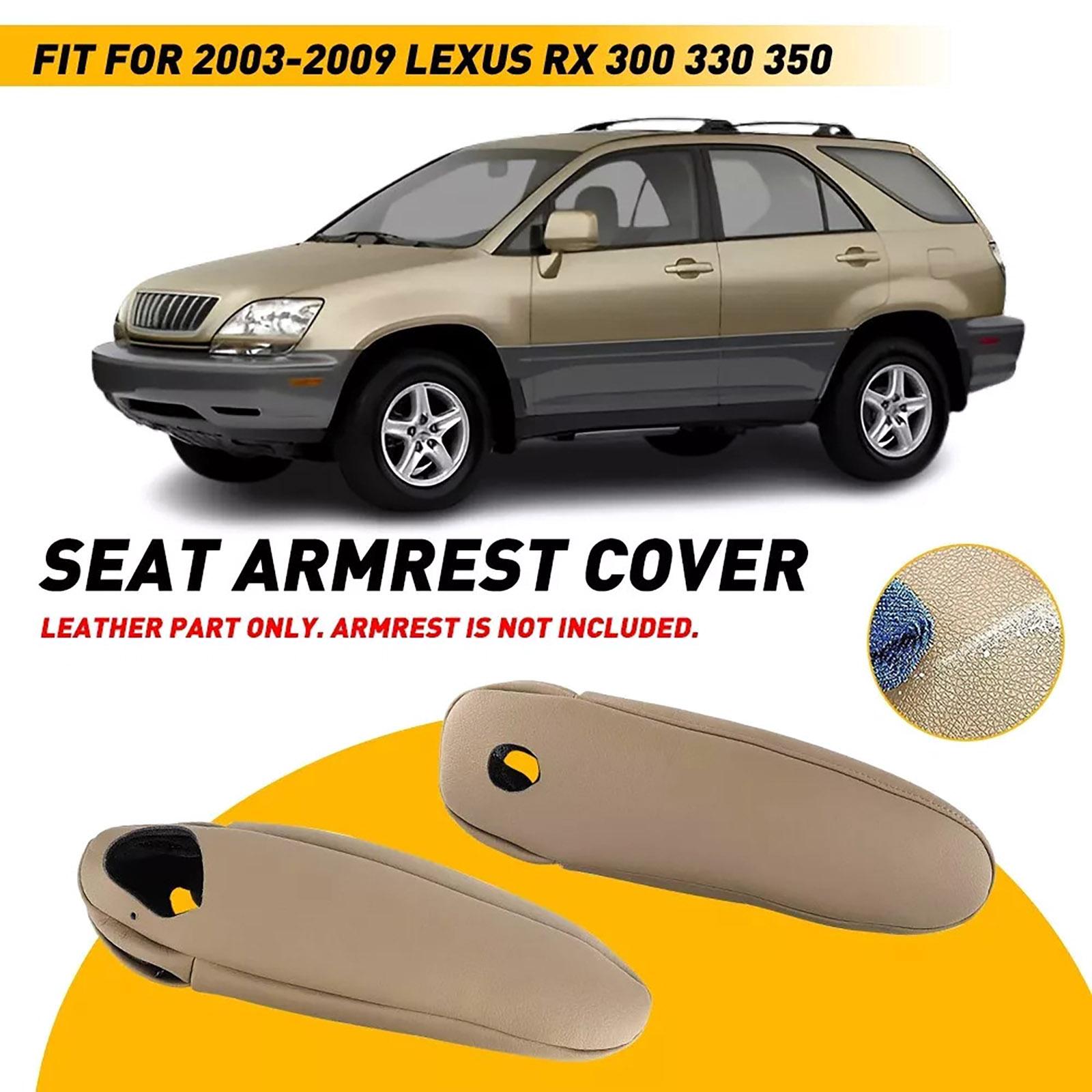 

2 шт. Бежевая кожаная накладка на подлокотник для Lexus RX300 RX330 RX350 2003-2004 2005-2009 Замена крышки центральной консоли United States