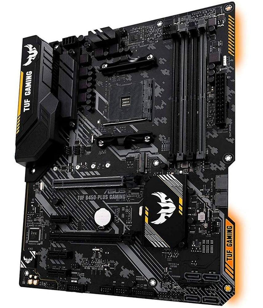 ASUS TUF GAMING ATX Motherboard with AMD AM4 and 3rd Gen AMD Ryzen CPUs B450-PLUS B450, Compatible,