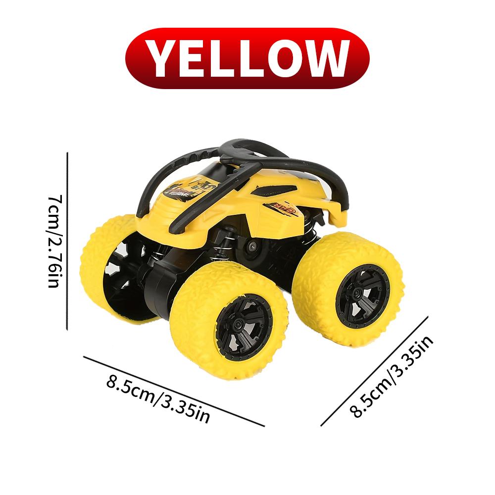 Four Wheel Drive Stunt Inertia Toy Car - Inertia Drive, No Battery Required, High Playability - Suitable for Boys and Girls As G