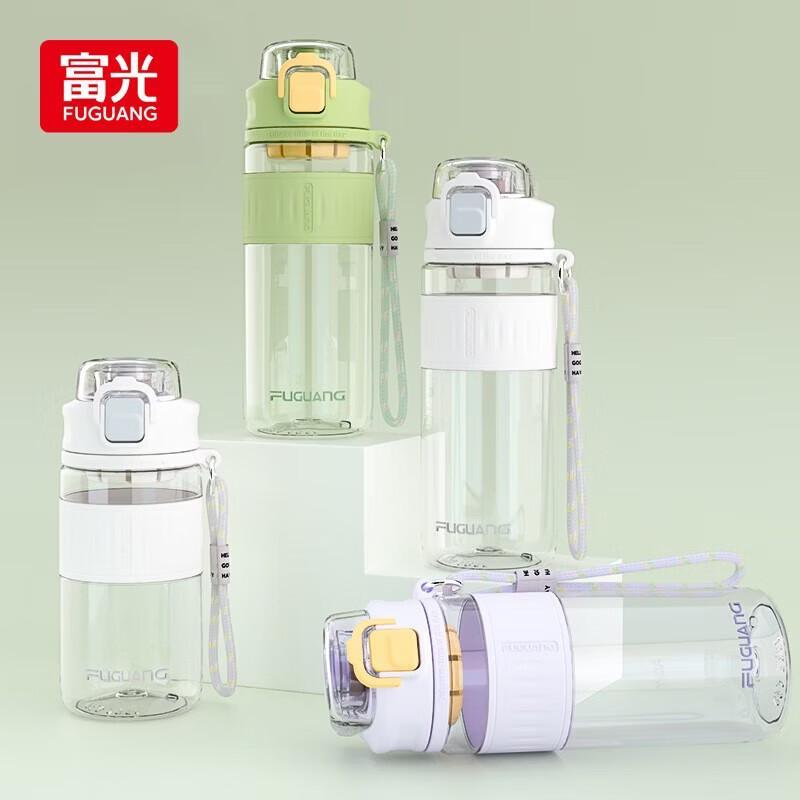 Fuguang Portable Heat-Resistant Glass Water Bottle with Tea Infuser