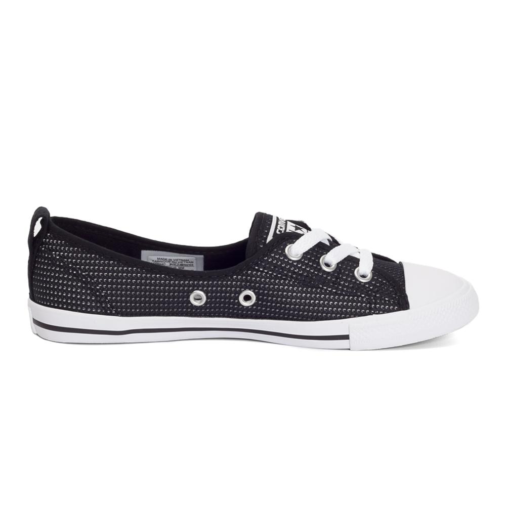 Converse Chuck Taylor Comfortable Versatile Durable Lightweight Low-Top Canvas Shoes Women sneaker Black 555894C