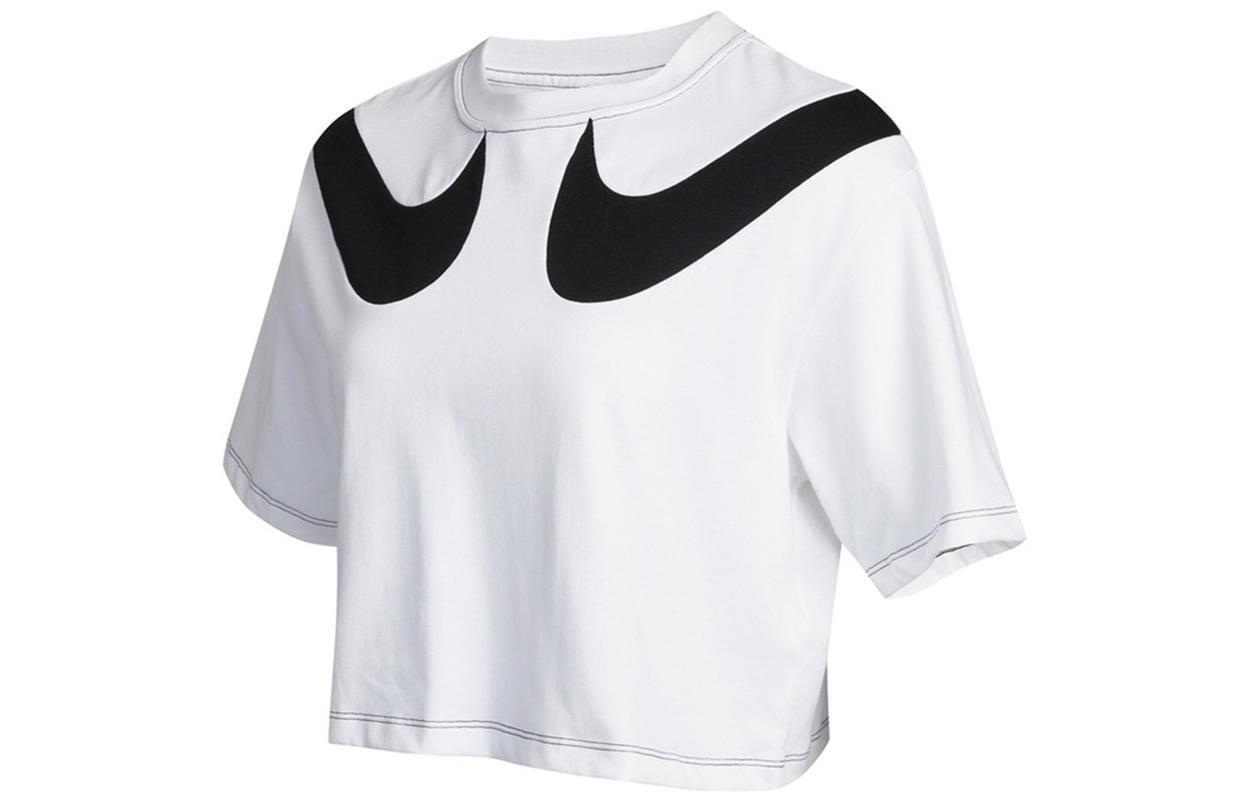 Nike Crop Tops Women s White Crew Neck Moderate DD5591-100 XL