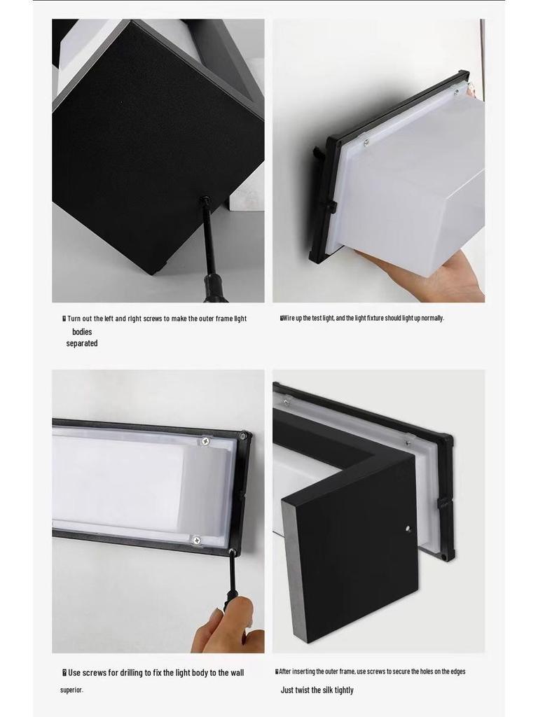 Wasserdichte LED-Wandleuchte für Villa, Garten, Hotel, Balkon, Flur und Zaun - Innen-/Außenbereich