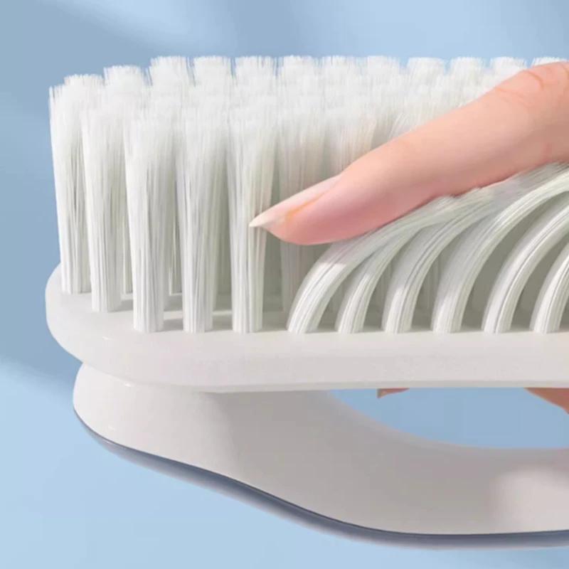 Plastic Long Handle Shoe Brushes For Cleaning Shoe Brush Laundry Brush Grip Easy Hold Stain Remover For Sneaker Carpet Bathroom