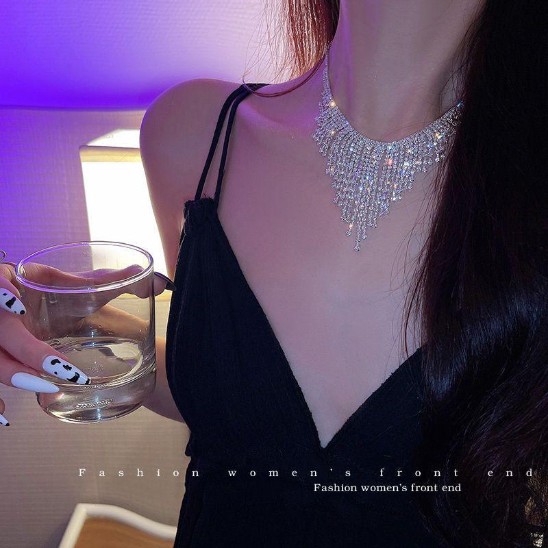 

Ожерелье с подвеской, сексуальное ожерелье для женщин, воротник-цепочка на ключице