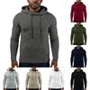 Men's Hooded Sweatshirt, Contrasting Color Sweatshirt, Sports  Zipper Casual Jacket
