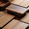 Rectangular Sushi Plate Board Wooden Pallets Salmon Sashimi Plate Cake Stand Dim Sum Dish Dessert Plates Fruit Bowl Snack Tray