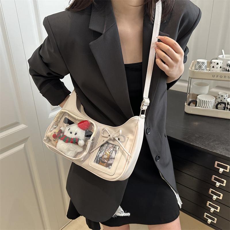 Summer New Fashion Transparent Design Handbag Niche High-end Shoulder Messenger Bag Casual Bag