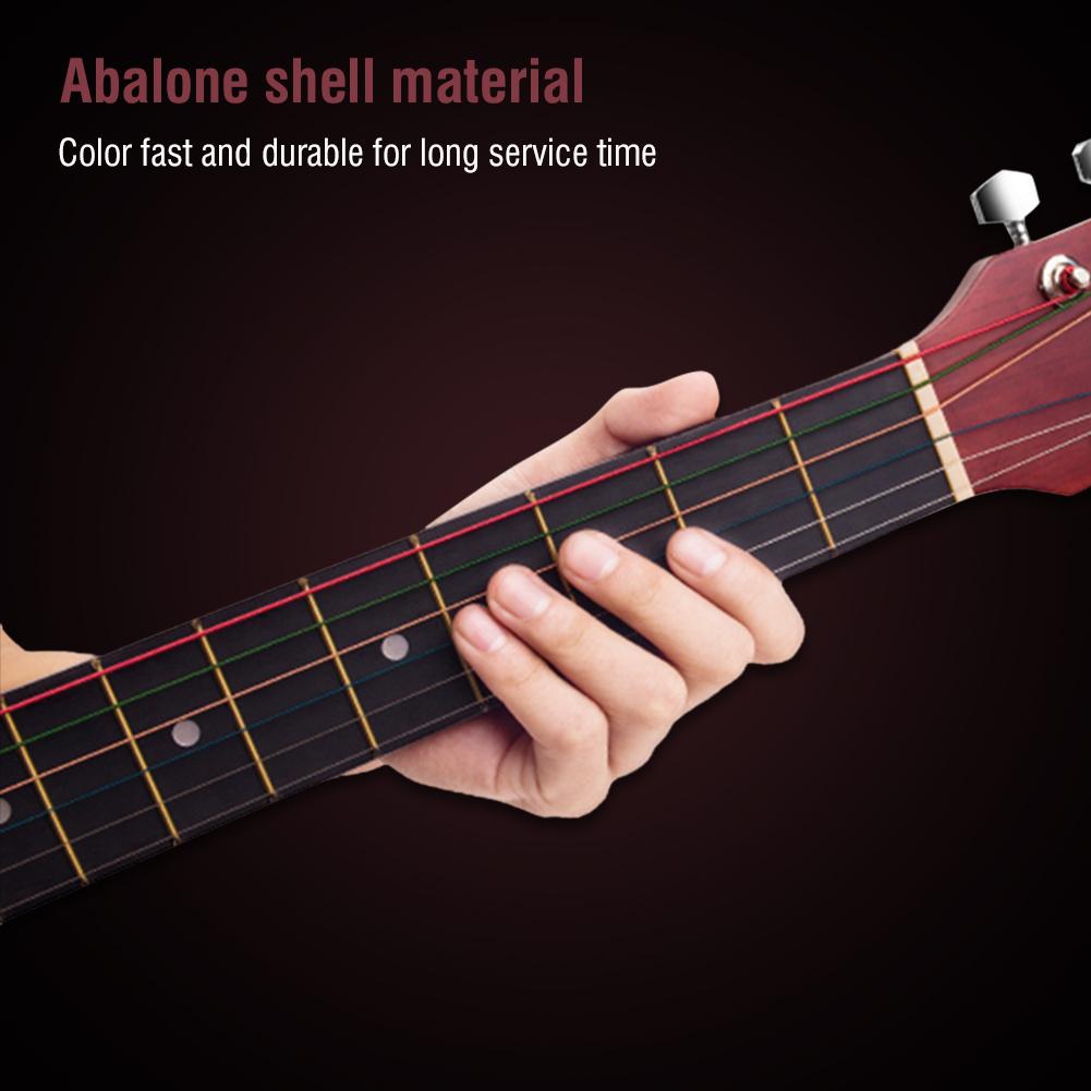 12Pcs Fretboard 6mm Inlay Dots Markers for Guitar Ukulele Bass Mandolin Banjo Decor