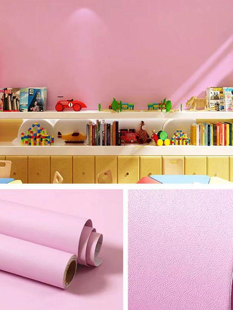 Solid Color Matte Frosted Contact Paper Vinyl Self Adhesive Waterproof Wallpaper for Home Decor Peel and Stick Sticker