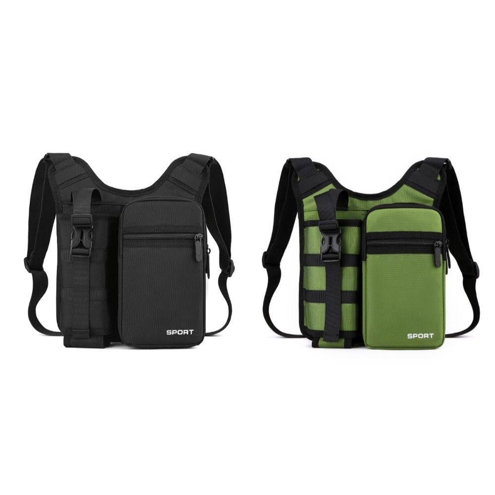 Multi-purpose Oxford Shoulder Bag Wear Resistant Riding Chest Bag Sport Crossbody Bag  Outdoor