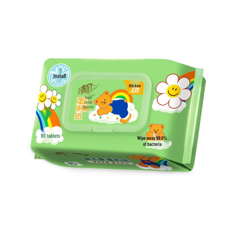 

Влажные туалетные салфетки Qingfeng, смываемые в унитаз