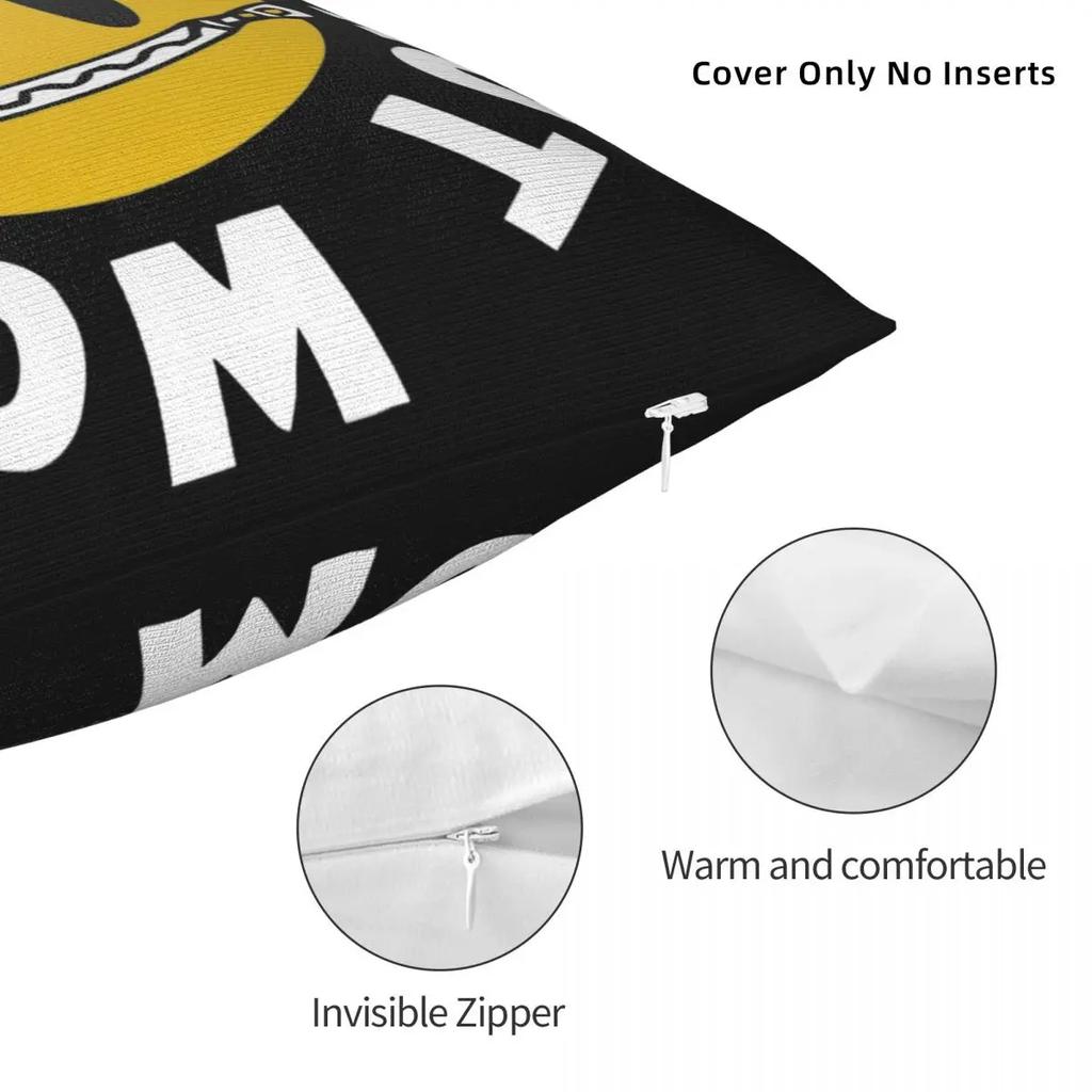 Cbum Fitness Merch Actions Not Words Pillow Case Cushion Covers Novelty Polyester Decor Pillowcover for Sofa