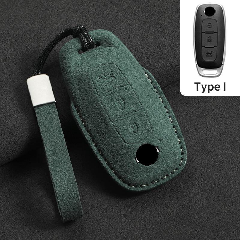 3 Buttons Suede Car Remote Key Case Cover Shell for Nissan Teana Qashqai X-Trail Kicks Tiida Car Key Anti-Scratch Cover Shell