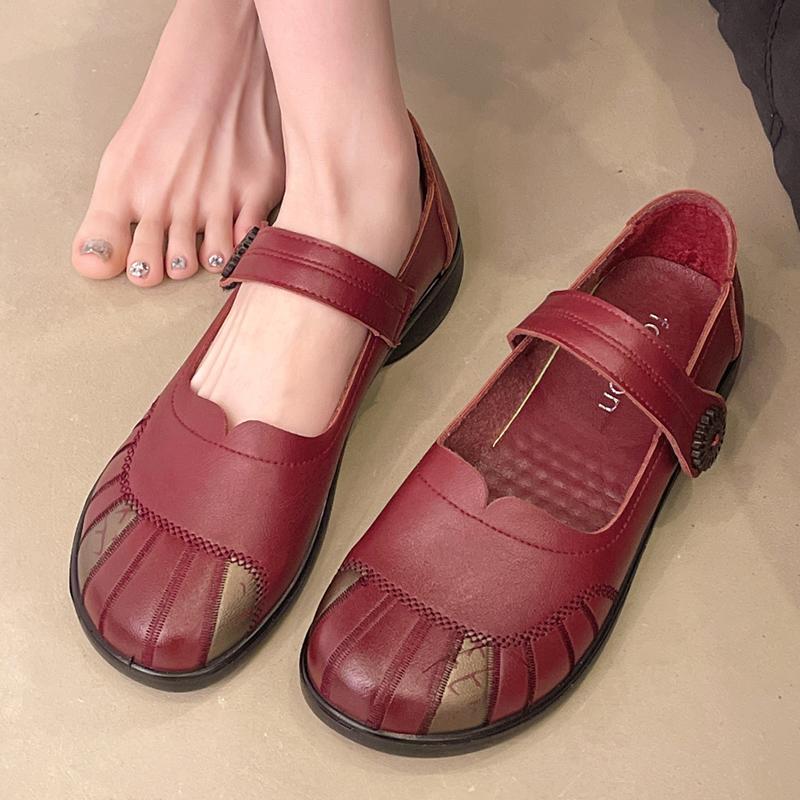 

Модные балетки женские сандалии весенние модные лоферы обувь дизайнерское платье лолита женская обувь тренд 2025 бренд ретро элегантные женские туфли 41 вино красного