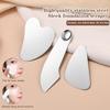 Stainless Steel Guasha Scraper With Pu Leather Bag Metal Spatula Facial Massager Beauty Facial Skin Care Tools Guasha Board