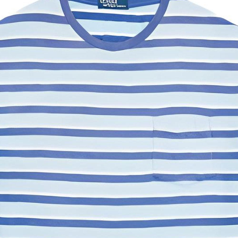 Polo Ralph Lauren Striped Crew Neck Short Sleeve T-Shirt Men Tops Blue MNPOTSH1N821843-400