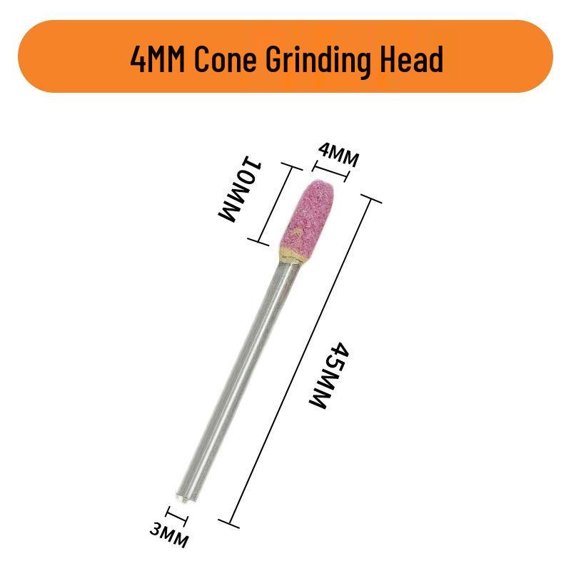 Electric Jade Carving Tool Set with Cylindrical & Conical Grinding Heads