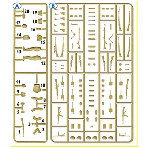 Master Box 1/35 Scale German Wehrmacht Infantry Soldier (1 Figure) 1939-1941 with Small Arms Runner, Plastic Model Kit MB35227
