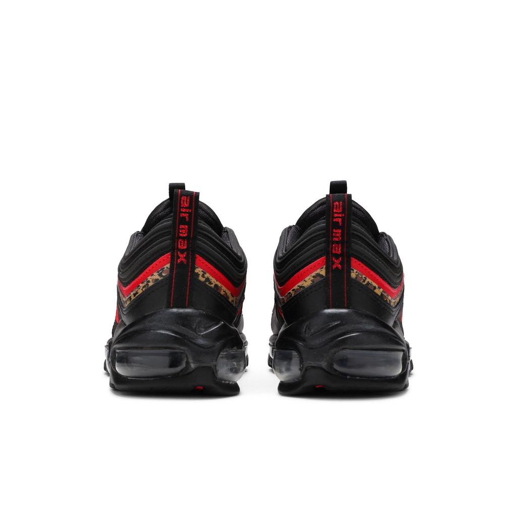 Nike Womens Air Max 97 'Leopard Pack' (women's Sizes) Black / University Red-Print Running Shoes BV6113 001