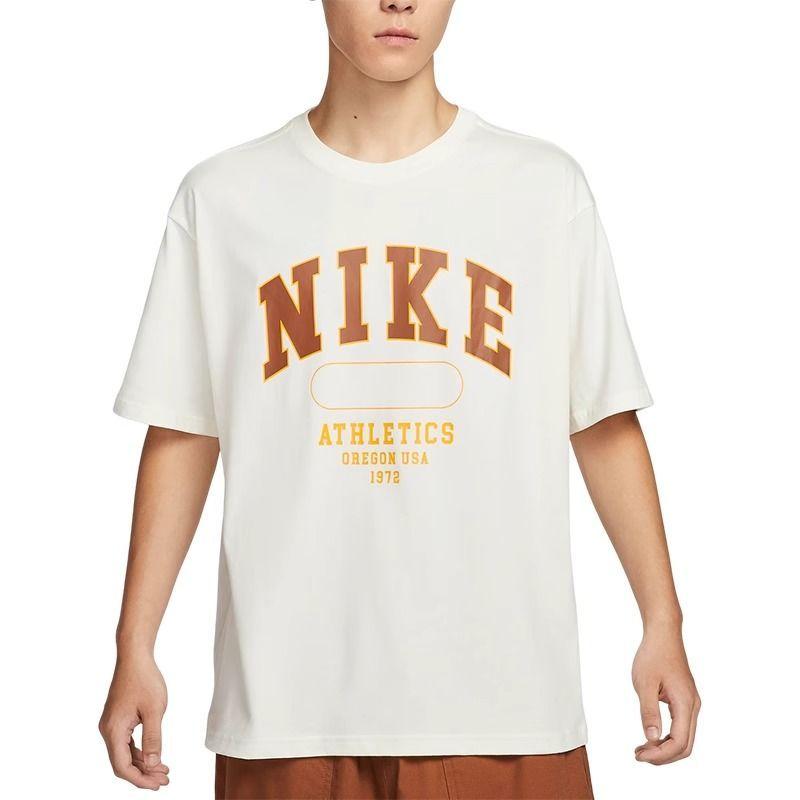 Nike Lässiges Mode Vielseitiges Kurzarm-T-Shirt Herren Oberteile Weiß HQ9150-133