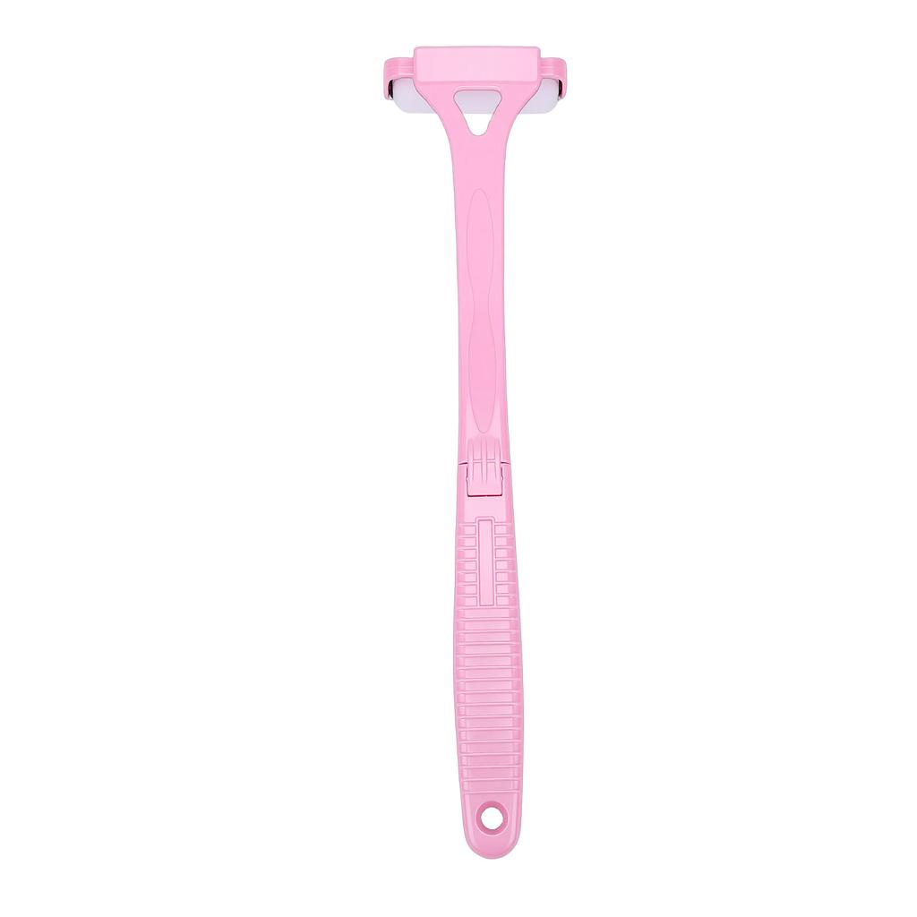 Back Lotion Applicator Foldable Long Handle Roller for Lotion Sunscreen Self Tanner Medication Application Pink