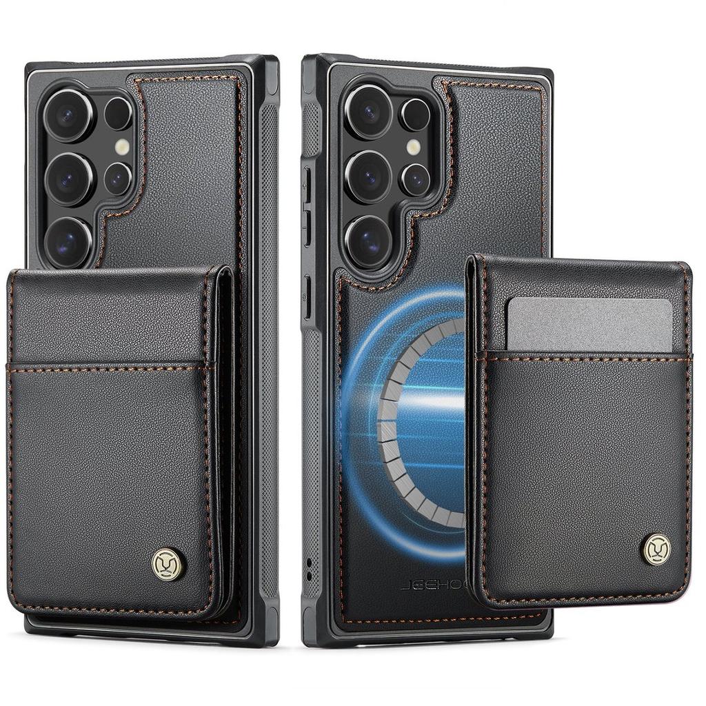 Magnetic 2 in 1 Detachable for Samsung Galaxy S26 S25 S24 S23 Ultra S22 Plus Wallet Card Holder Magnetic Flip Kickstand Case