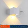 LED Outdoor Four-Leaf Clover Wall Light - Up and Down Beam Decoration for Garden and Exterior Walls.