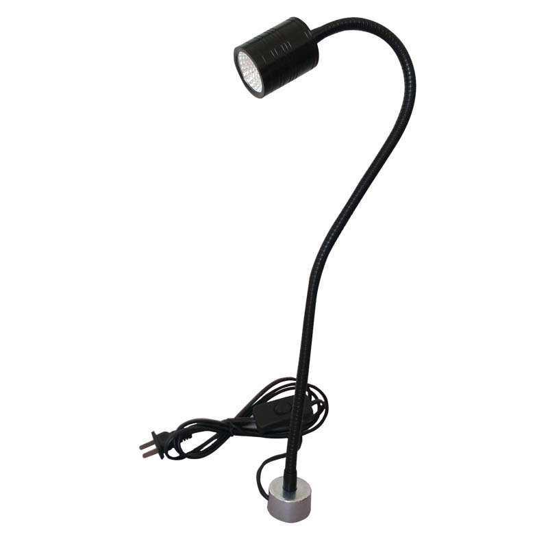 LED Machine Tool Work Lamp with Strong Magnetic Base, 220V/24V, Adjustable Arm