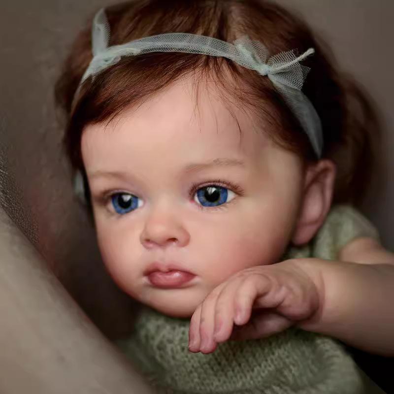 55cm lavável realista macio pintado à mão simulação bebê reborn boneca crianças acompanham brincar boneca