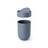 Official Umbra Touch Can Trash Can, Slate Blue, with Swing Lid, Round, 6L Capacity