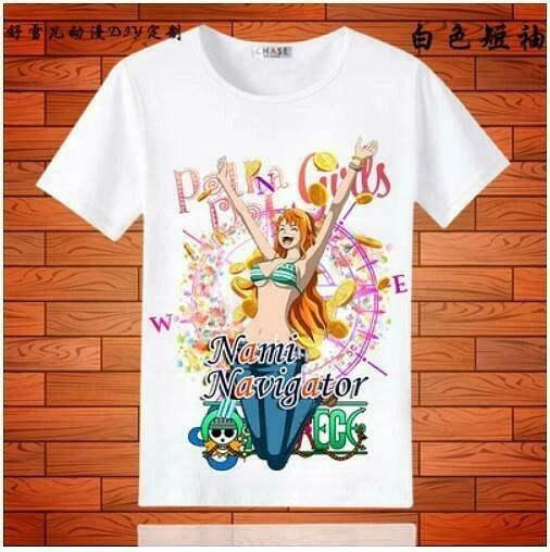 

One Piece Nami Cosplay Anime Manga T-Shirt Shirt Costumes Underwear Polyester S