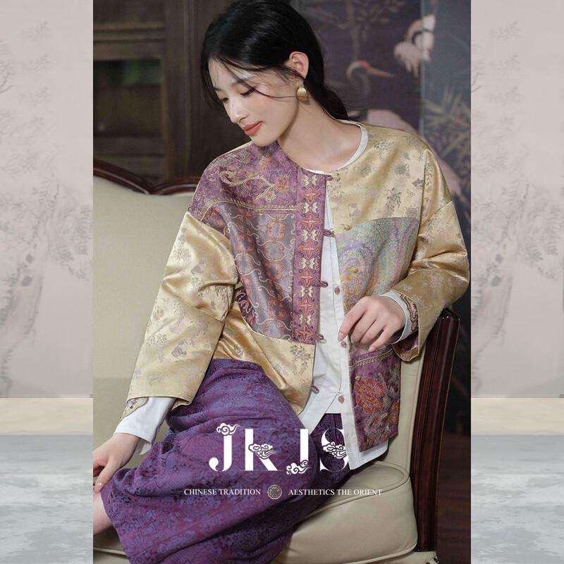 JK&JS New Chinese-Style Floral Jacquard Jacket
