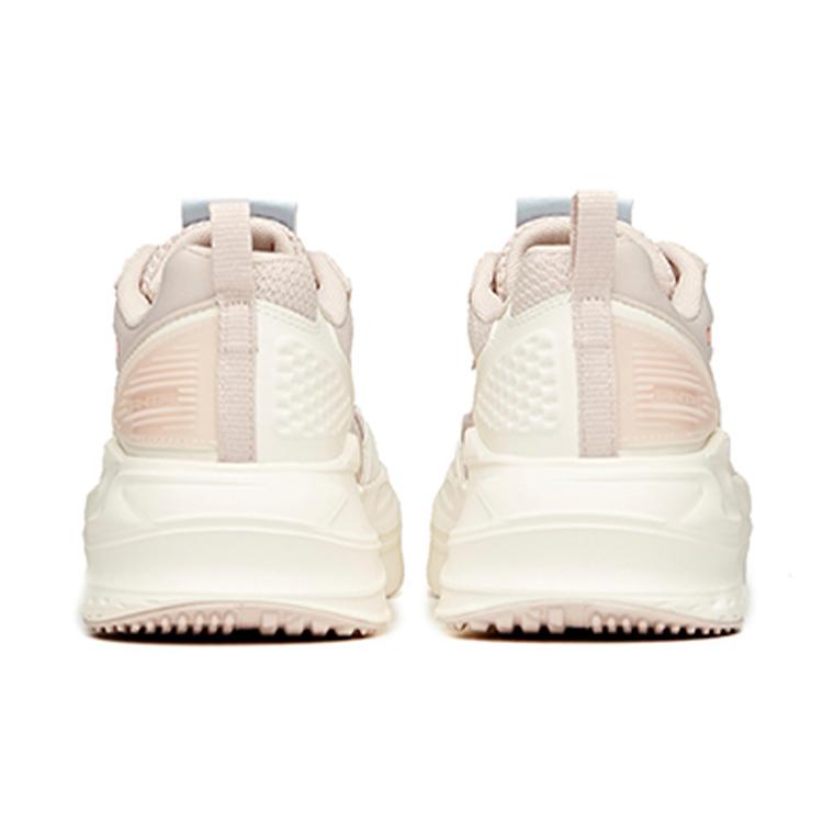 Anta Life Collection MIX Fission Cushioning Slip Resistant Abrasion Resistant Low Top Sports Casual Shoes Women's Ecru 122118812-1