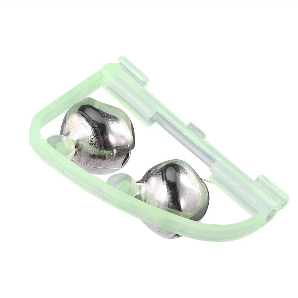 Fluorescent Fishing Rod Pole Tip Clip Twin Bell Alarm Alert Night Ring