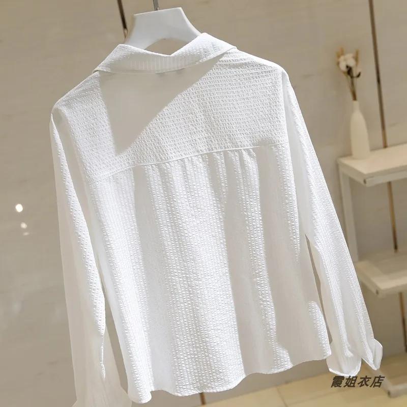 Women Autumn Textured Pocket Shirt