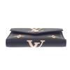 LOUIS VUITTON  M80968 Tri-fold wallet black leather Women