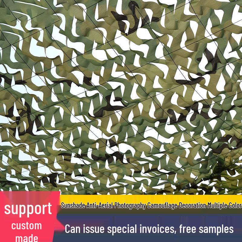 Anti-Aerial Camouflage Net: Mountain Jungle Sunshade with Infrared Protection for Outdoor Field Use.