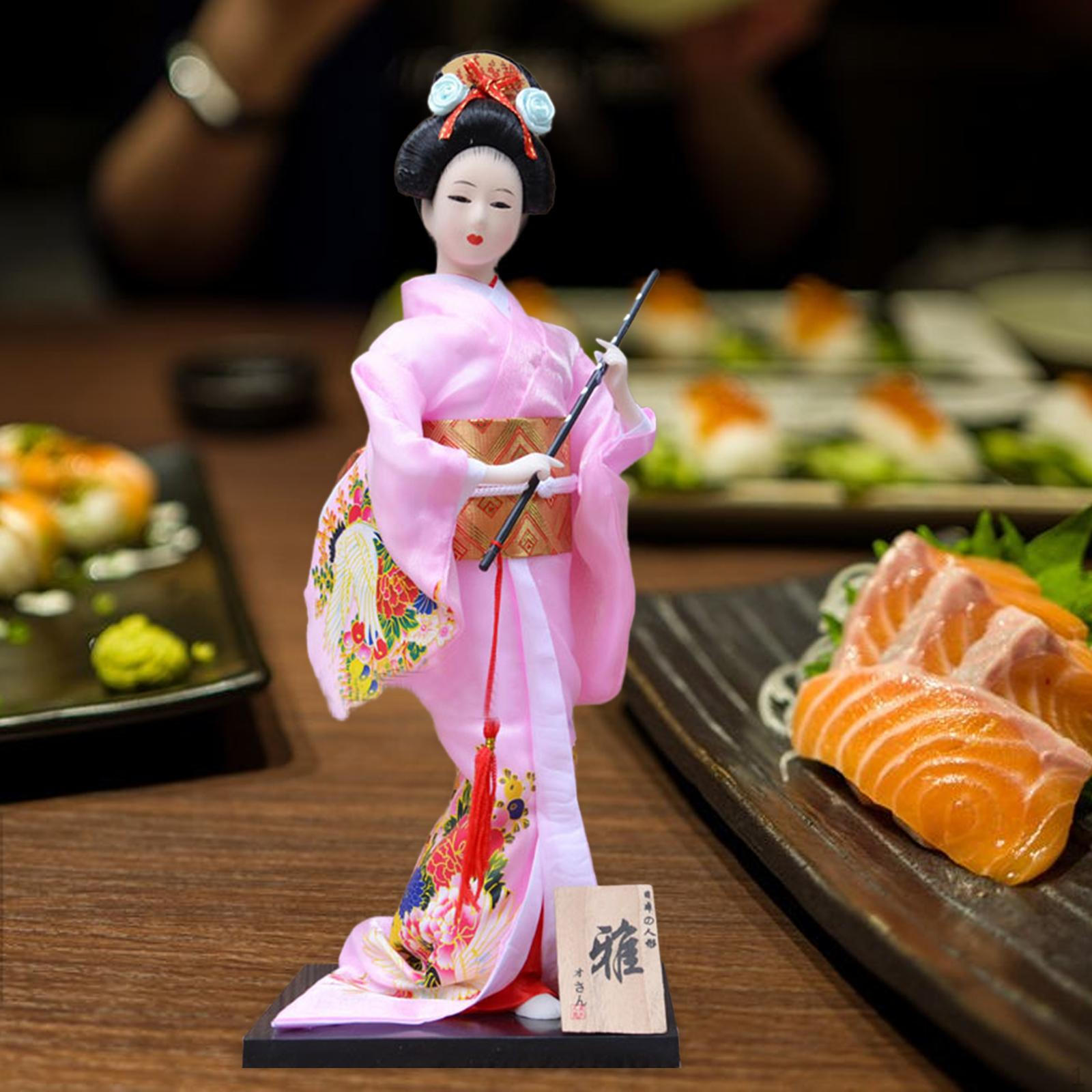 Японская кукла-кимоно гейши, азиатская фигурка кабуки, 30 см, традиционная народная этническая фигурка, коллекционная Style C