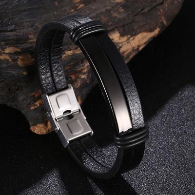 Mænd Armbånd Mode Flerlags Læder Fletninger Armringe Håndlavede Armbånd Mandlige Smykker Gave