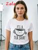 Mit seinem A Tee Shirt Alphabet Gedruckt Unisexs T-Shirt Kaffee Teetasse Harajuku Sommer Lässig Kurzärmelig Unisexs Kleidung Oberteil