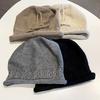 Herbst- und Wintermützen, Kordelzüge mit Drehverschluss, Stapelmützen, Damen gerüschte warme Einengungsmützen, großer Kopfumfang, kleine gestrickte Kältemützen
