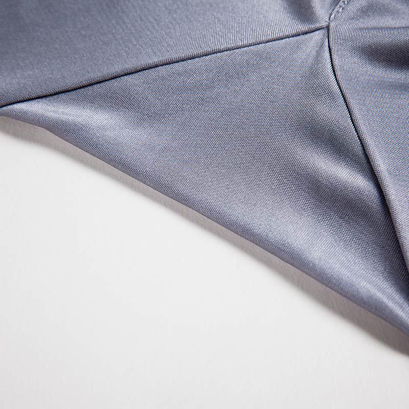 Tangge Set Intimo Termico da Uomo in Maglia di Seta di Gelso a Doppio Lato - Tinta Unita per l'Autunno