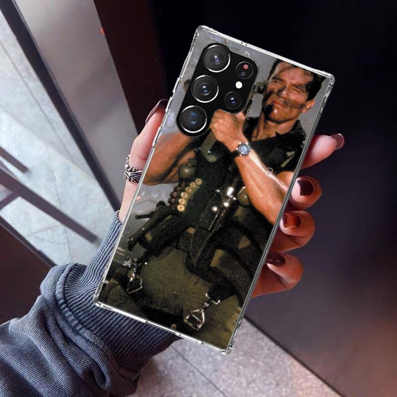 Arnold Schwarzenegger Terminator Phone Case For Samsung Galaxy S23 S24 S25 Ultra S22 + S21 Plus S20 FE Cover S10 S25U Silicone P