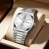 AIMANA Men's Luxury Stainless Steel Strap Watch Waterproof Luminous Date Casual Fashion Quartz Wristwatch Gift for Men