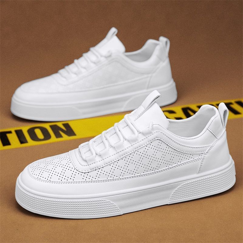 

Распродажа мужских туфель, весенние дышащие маленькие белые туфли, новые трендовые спортивные мужские повседневные туфли для серфинга, кожаные туфли, легкие, чистые, модные туфли 39 белый