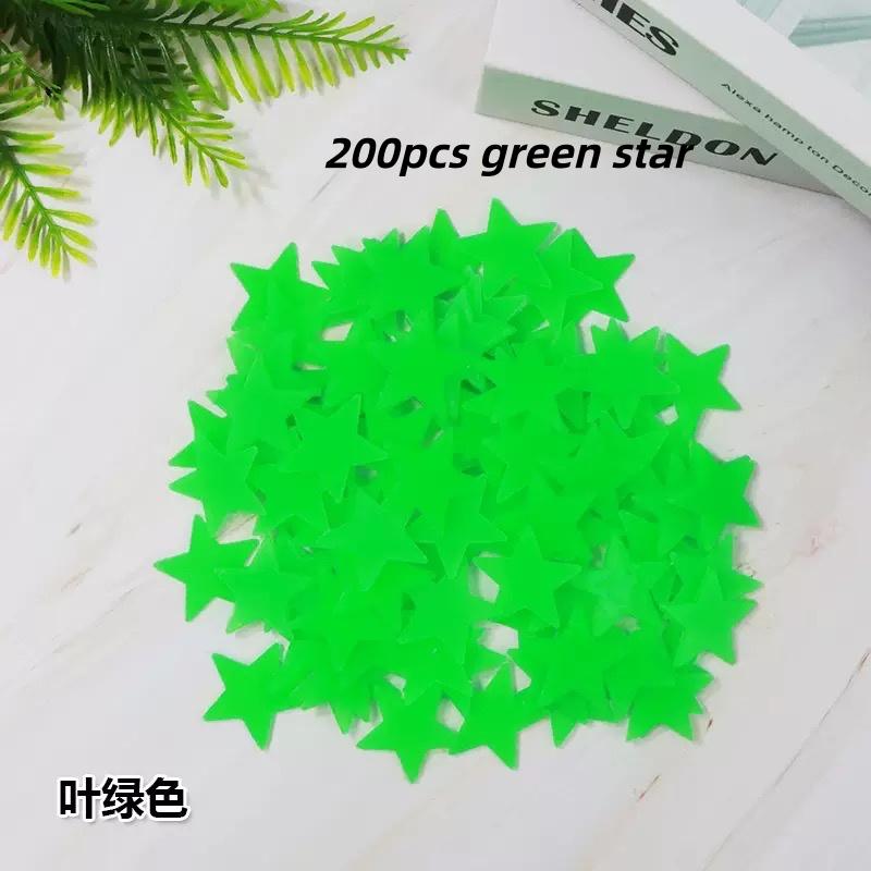 100/300 BUC Stele Luminoase în Întuneric Autocolante de Perete Fluorescente Adezive 3D Decorațiuni pentru Casă Cameră Copii Bebeluși Plafon