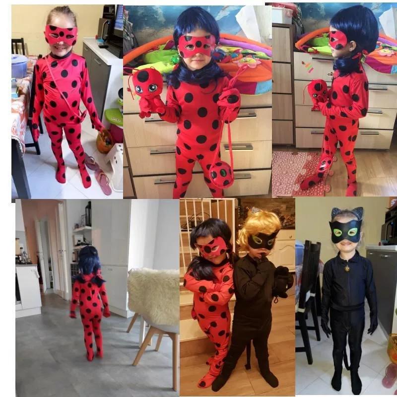 Ladybug Reddy Costume Anime Costume Ladybug Girl Cos Children's Miracle Mi Huankeqi Girl's Costume Performance Costume