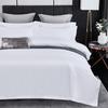 40 Count High-Quality Cotton Bedding Set: Includes Duvet Cover and Fitted Sheet - Luxurious White, Ideal for Hotels and Homestays.